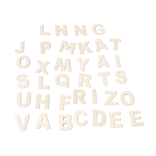 6 Packs: 36 ct. (216 total) Wood Letter Set by Make Market®